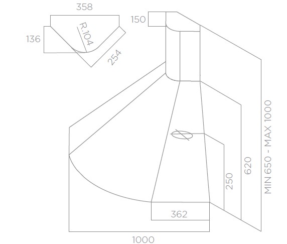GEMMA 15 TurboAIR Corner Hood