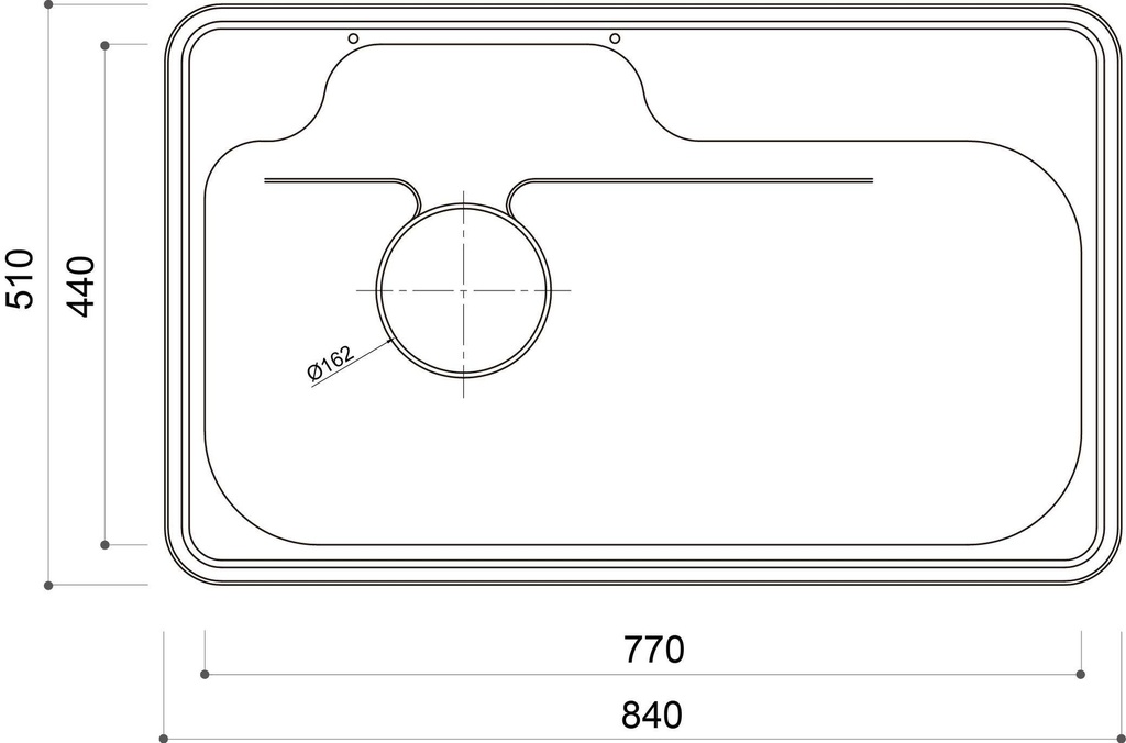 DS840(R) Stainless Steel Korean Inset Sink