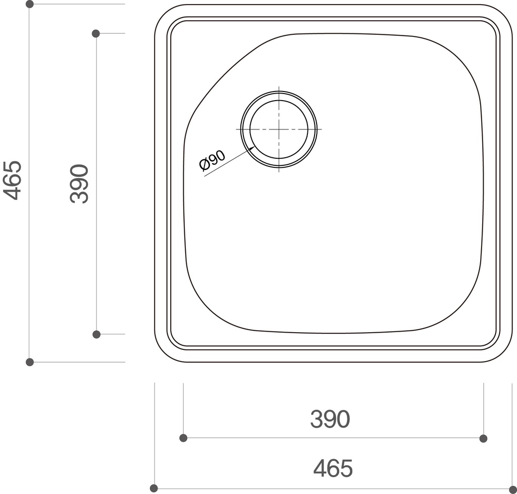 HB46 Stainless Steel Korean Inset Sink