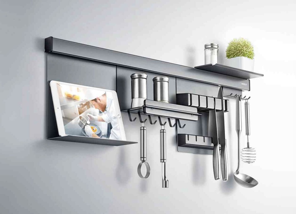 Capri Mid Way Unit (Kitchen Rack) - Steel Without LED | Saudi Kitchen Line