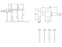 Finger Catch for bottom-hung window