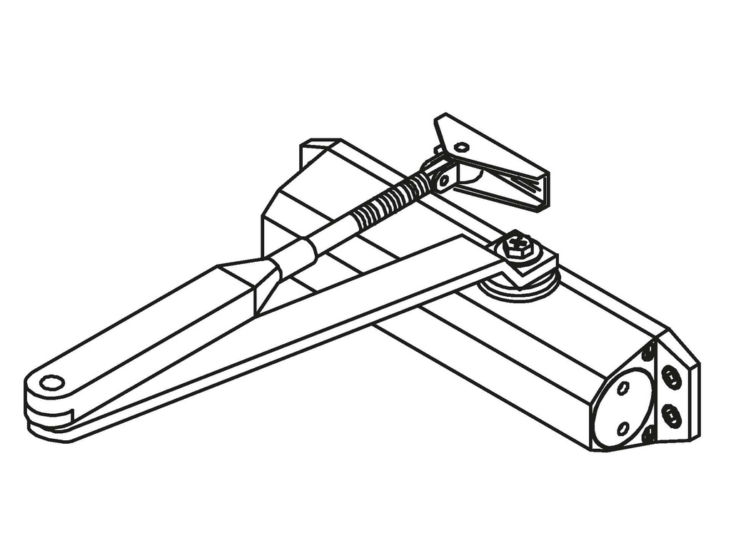 Door Closer-Standard Arm up to 80KG, arm off center