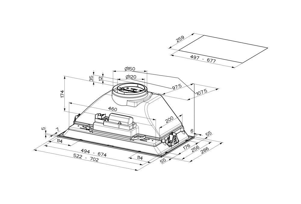 INKA SMART Faber Built-In Hood