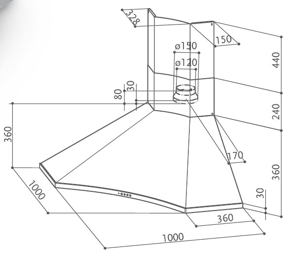 SOLARIS Faber Corner Hood