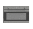 Electric Oven 90 cm, 6 Cooking Functions, Inox-Black (w Cooking Fan)