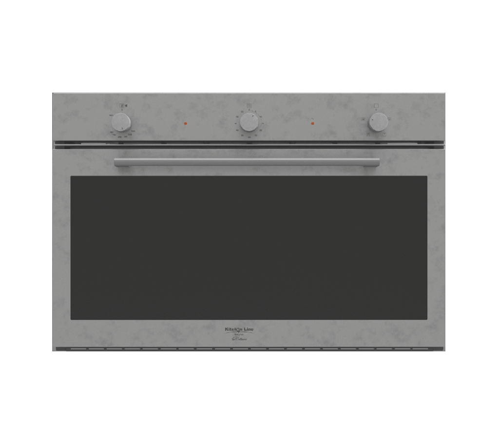 Gas Oven 90 cm with Electric Grill, 4 Cooking Functions, Full Frame (w Cooking Fan)