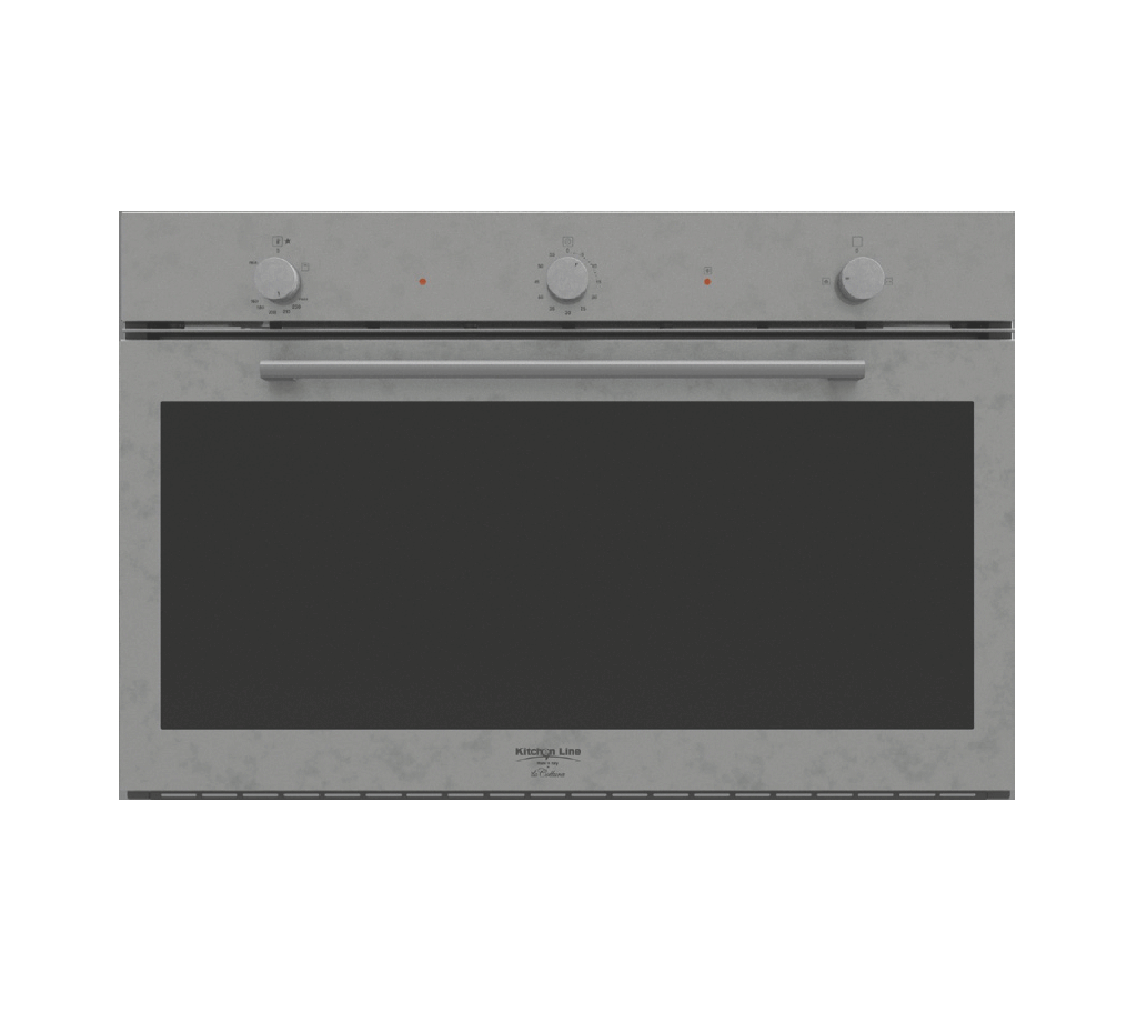 Gas Oven 90 cm with Gas Grill, 4 Cooking Functions, Full Frame (w Cooking Fan)