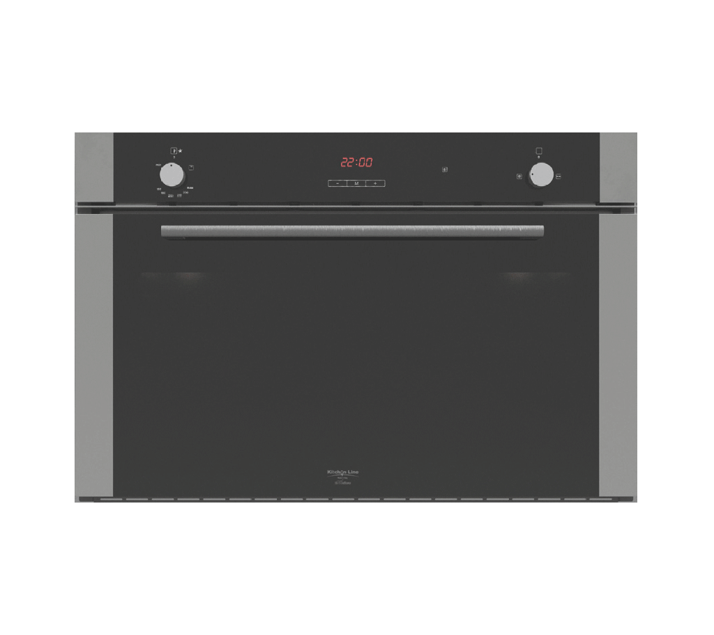 Gas Oven 90 cm with Gas Grill, 4 Cooking Functions, Side Frame (Triple Fan)