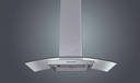 LUNA Kitchen Line Curved Glass Hood