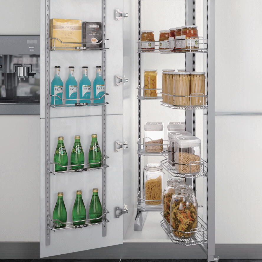 Half Pantry Unit - Metal baskets - Fashion Style