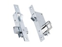 Security sliding door Hook bolt lock 16mm with oval cylinder 54mm nickel
