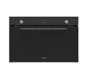 Electric Oven 90 cm, 9 Cooking Functions, Black Frameless (Double Fan)