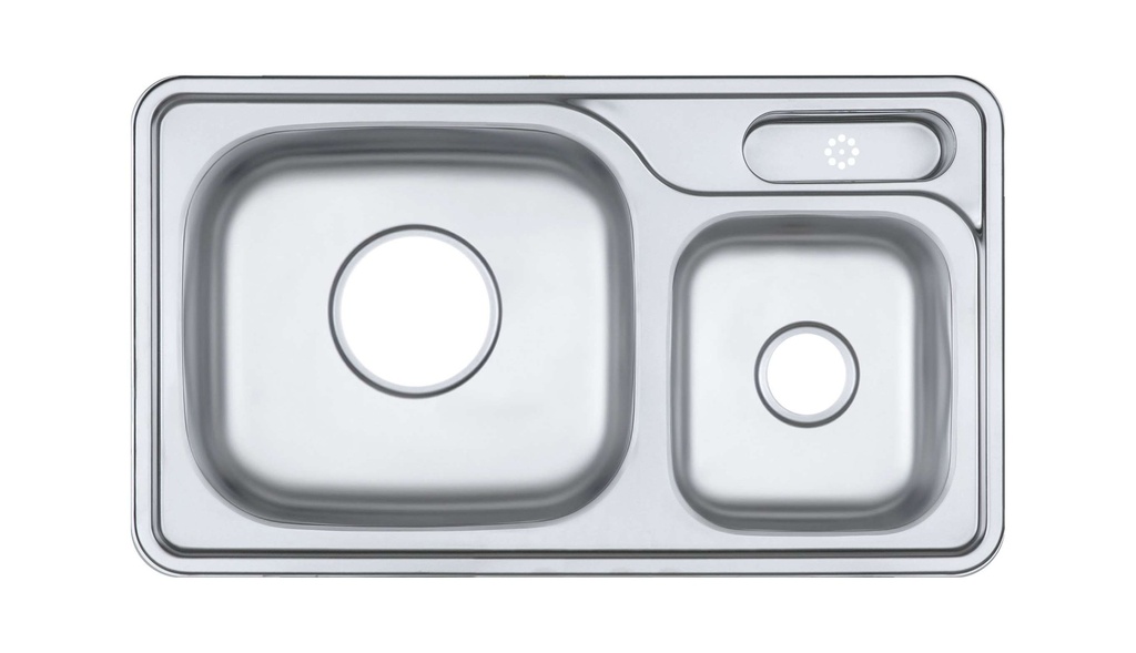 NISD870 Stainless Steel Korean Inset Sink | Saudi Kitchen Line